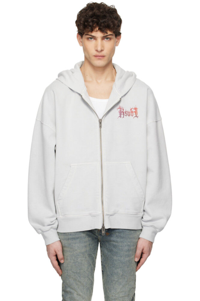 

Серый Fuego Ekcess Zip Thru Hoodie Ksubi