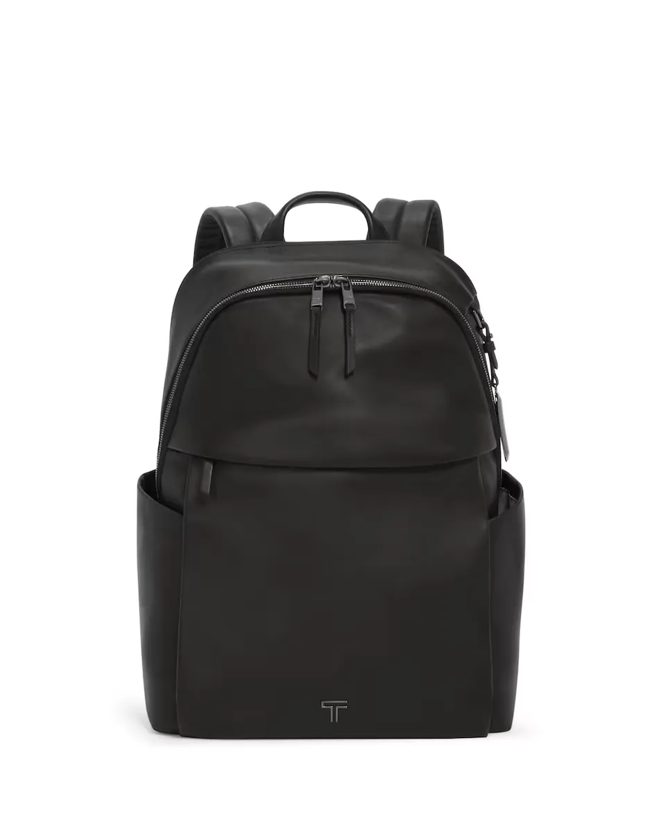 

Voyageur Raina мужской черный кожаный рюкзак Tumi