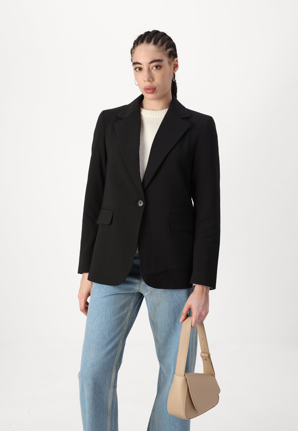 

Блейзер STRAIGHT REGULAR FIT Gina Tricot, черный