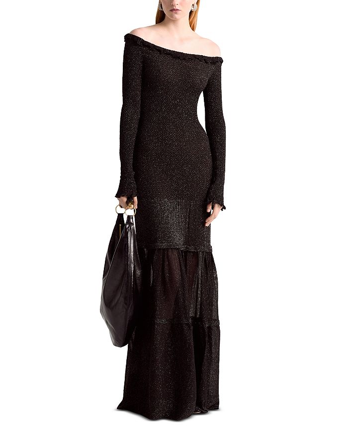 

Платье Polly Metallic Altuzarra, черный