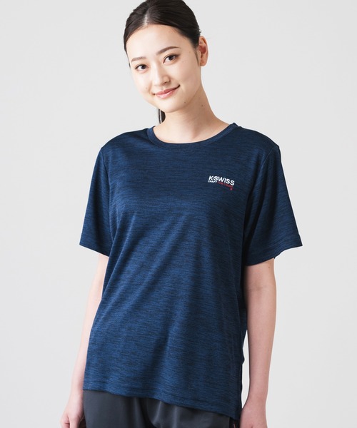 

Футболка с коротким рукавом K-SWISS, технология Dry Crew, принт California, темно-синий