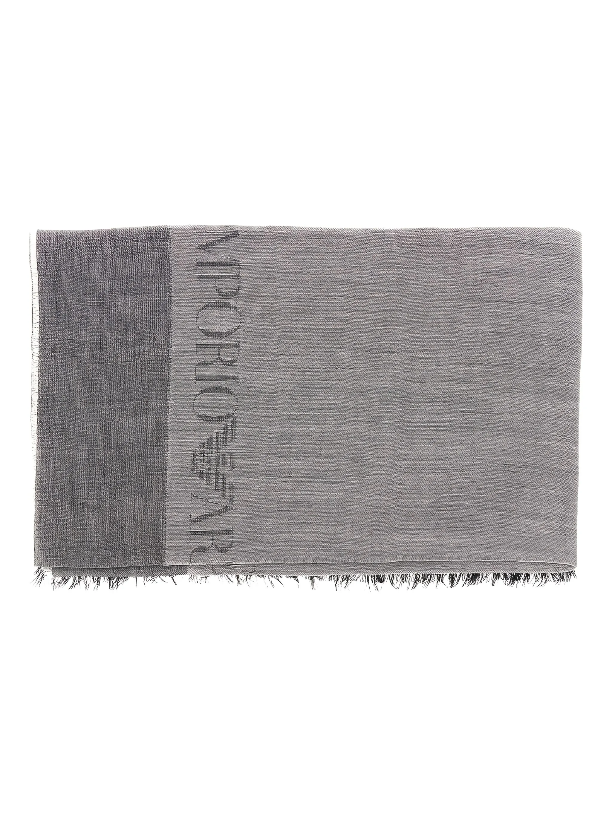 

Шарф с логотипом Emporio Armani, серый