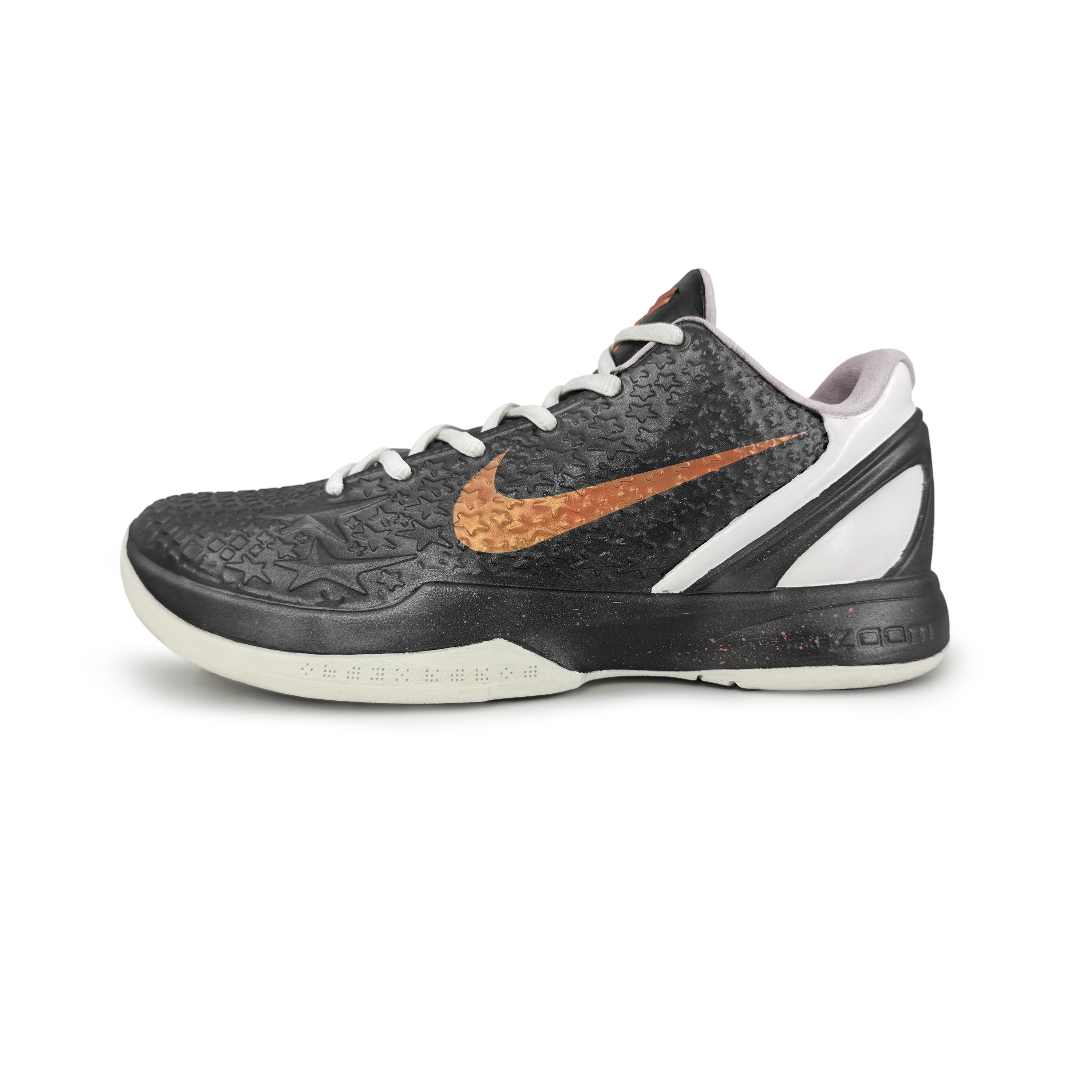 

Nike Баскетбольные кроссовки Zoom Kobe 6 с амортизацией, износостойкие, низкие, мужские, черно-золотые