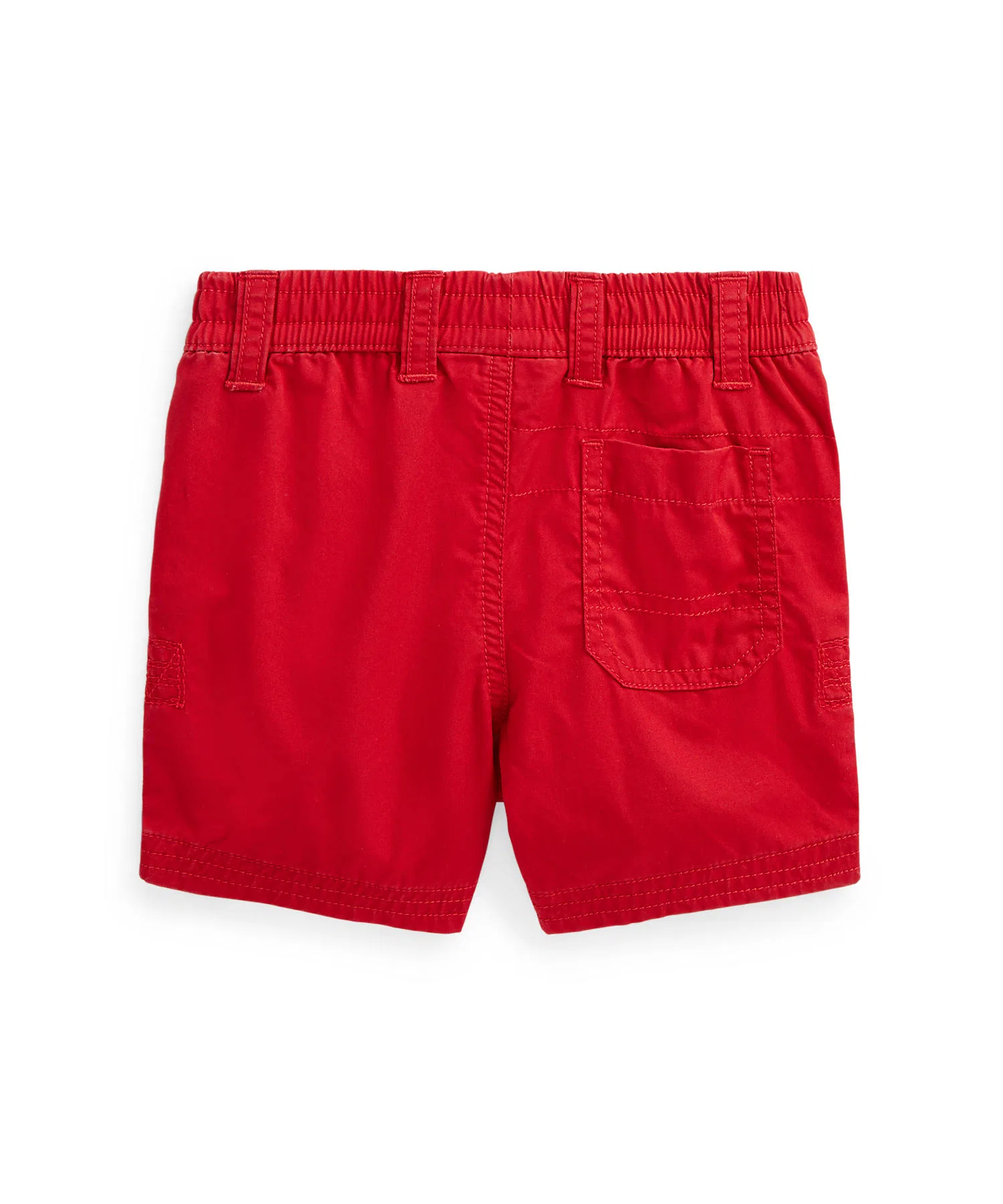 Детские хлопковые шорты POLO RALPH LAUREN красные — фото 2