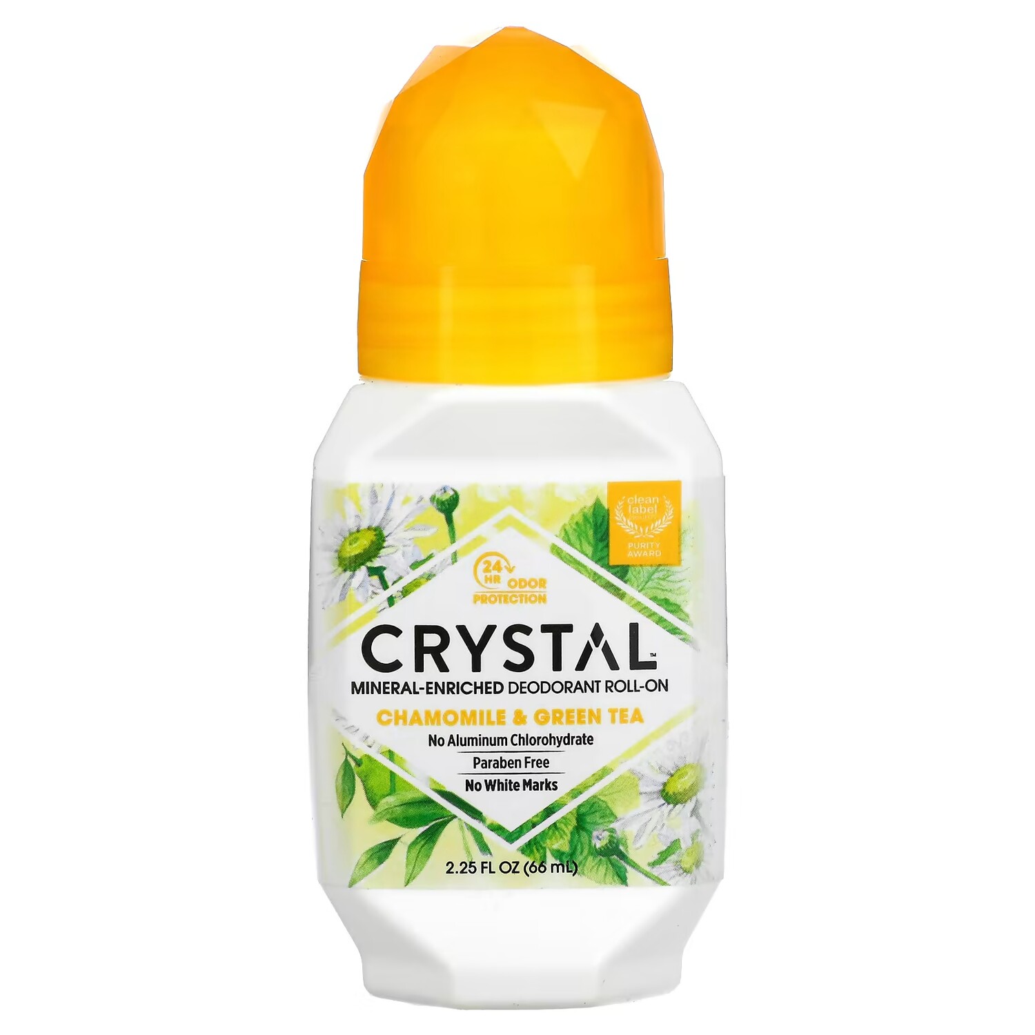 

Шариковый дезодорант Crystal ромашка и зеленый чай, 66 мл