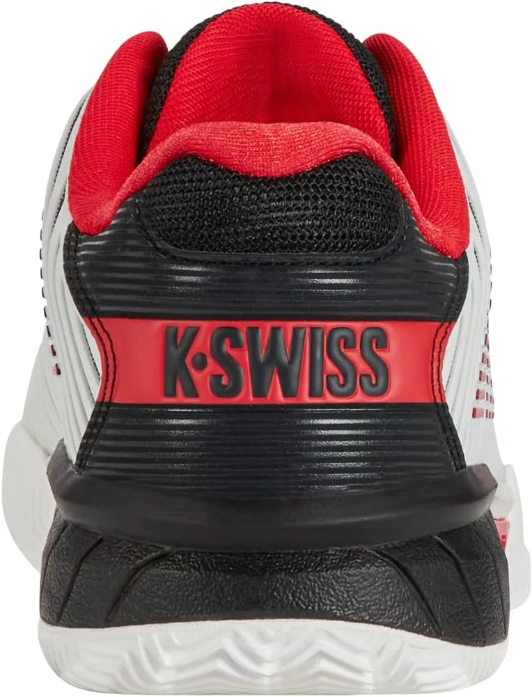 K-Swiss Мужские теннисные кроссовки Performance Hypercourt Express Hb - Highrise/Black/Neon Blaze — фото 4