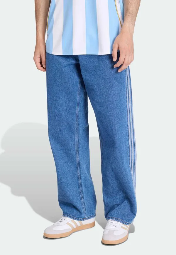 Брюки firebird, джинсы прямого кроя Adidas Originals, Medium Vintage Denim