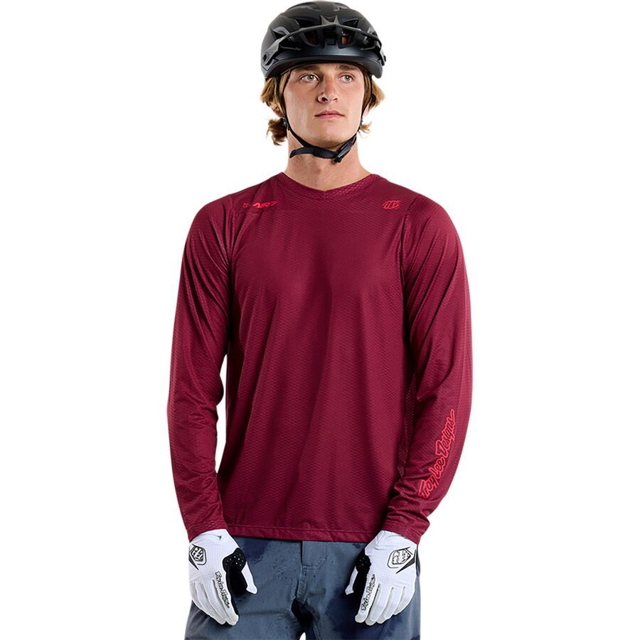 

Футболка Troy Lee Designs Skyline Air Long-Sleeve Troy Lee Designs, Mono Oxblood
