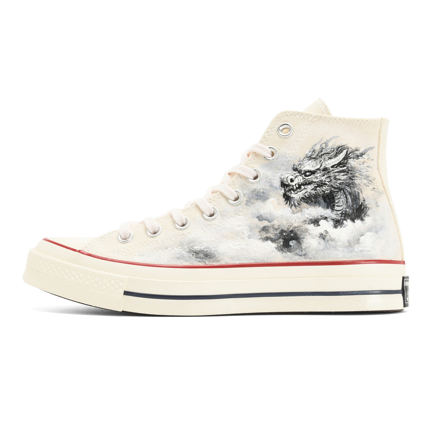 

1970-е годы Кеды унисекс с высоким берцем бежевого цвета Converse
