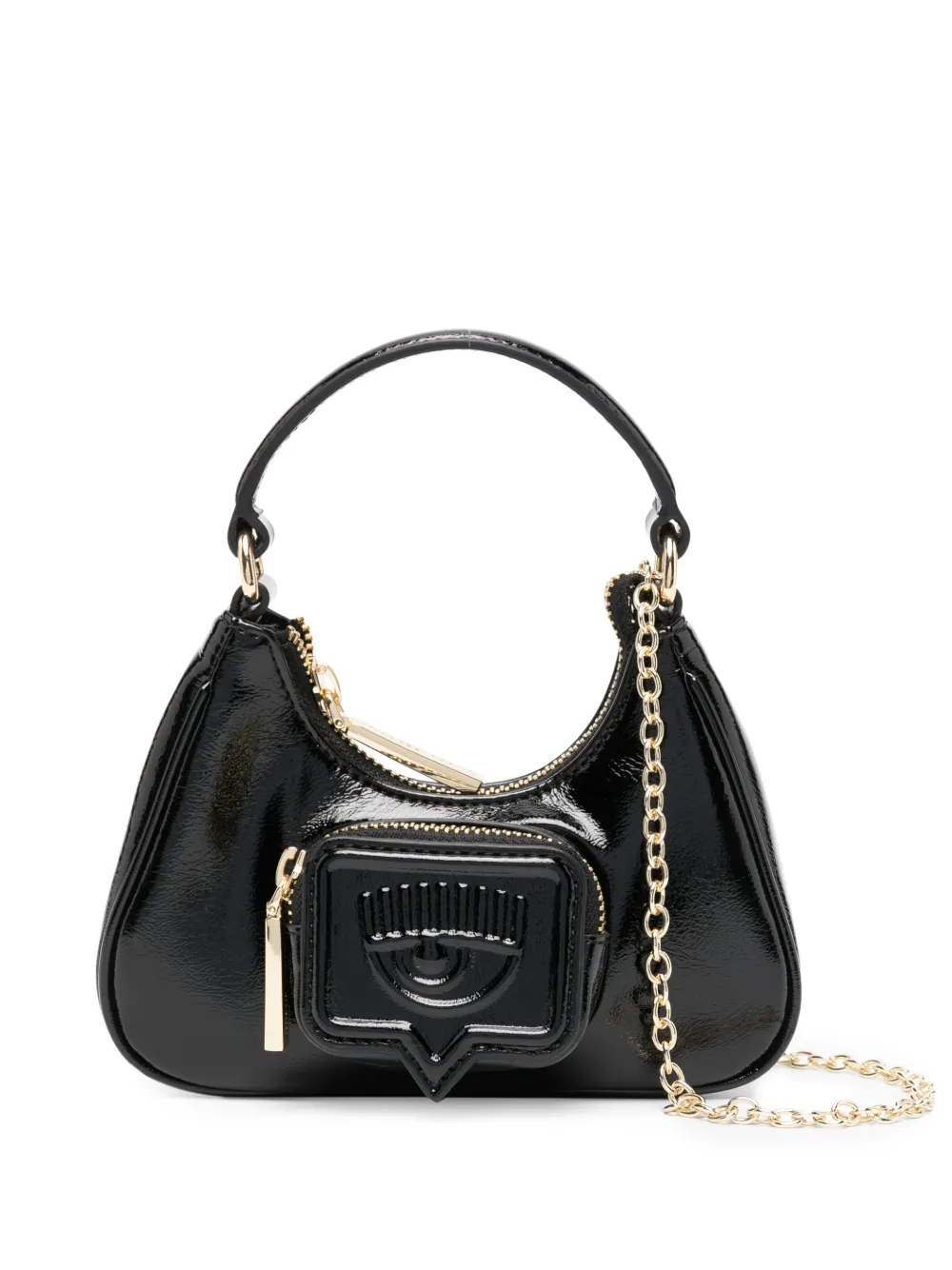 

Лакированная мини-сумка Vicky Chiara Ferragni, черный