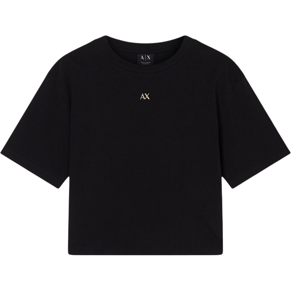 

Футболка с рукавом дроп-шоулдер AE для женщин ARMANI EXCHANGE, черный