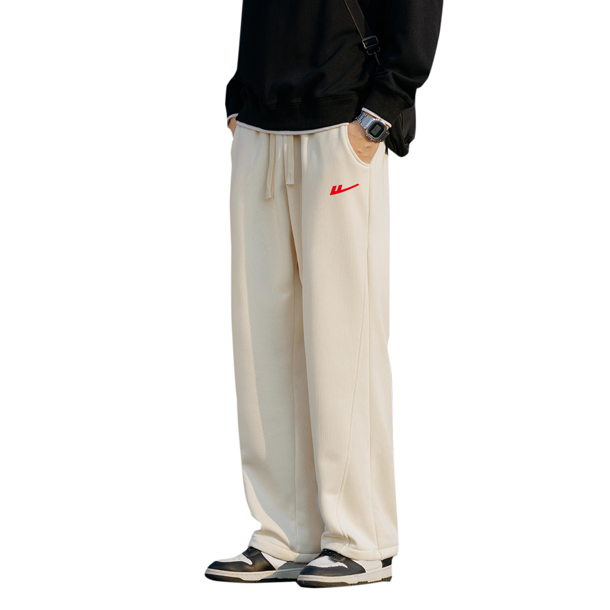 

Вязаные спортивные штаны унисекс WARRIOR, Apricot (Fleece-Lined And Thickened)