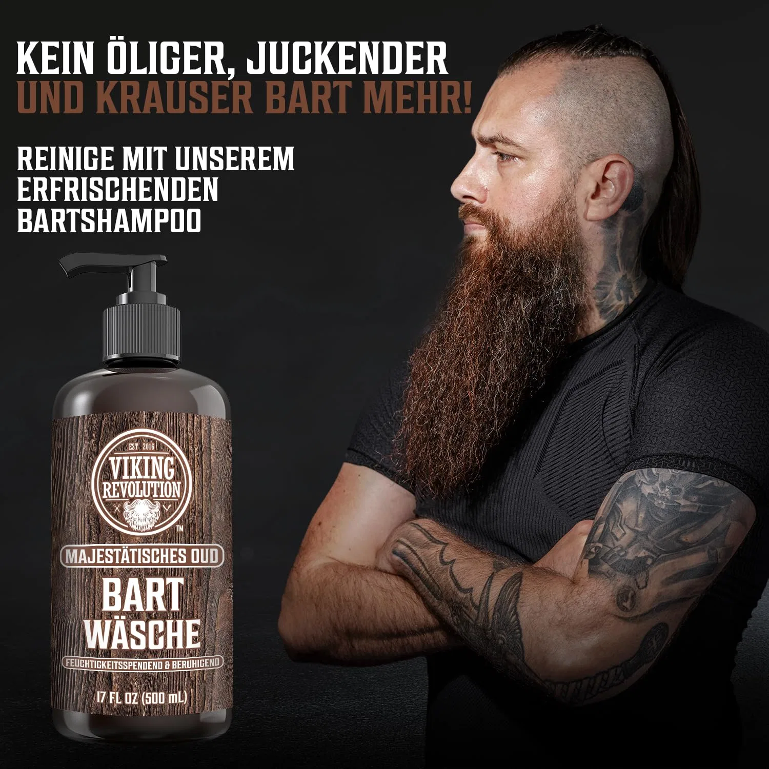 Набор шампуня и кондиционера для бороды «Majestic Oud» от Viking Revolution Viking Revolution — фото 3