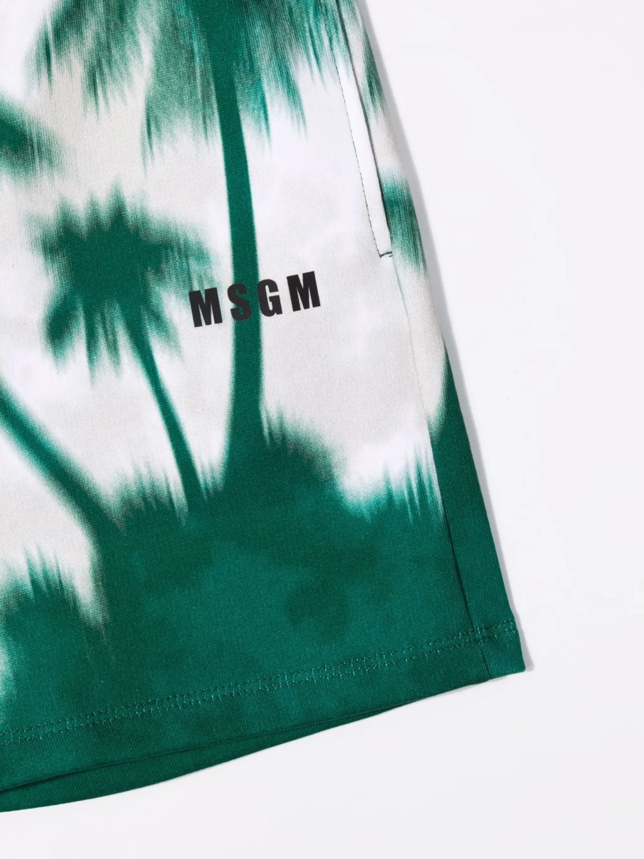 Шорты с принтом Msgm Kids, нейтральный — фото 3