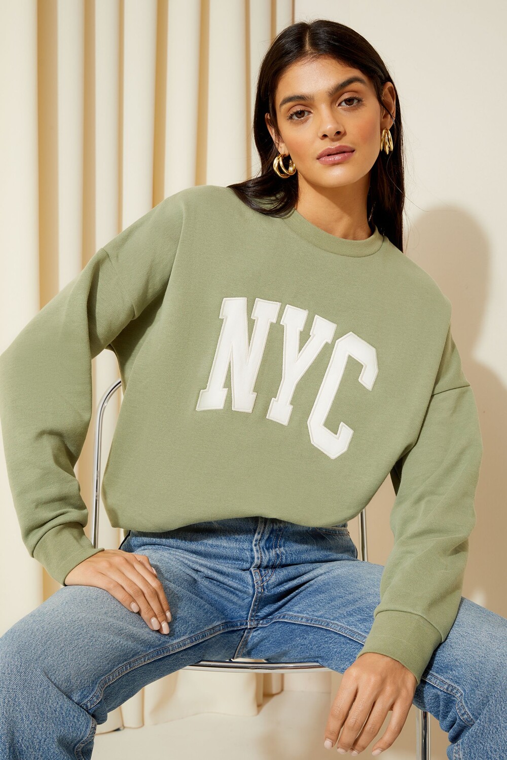 

Толстовка с длинными рукавами и круглым вырезом Friends Like These, зеленый