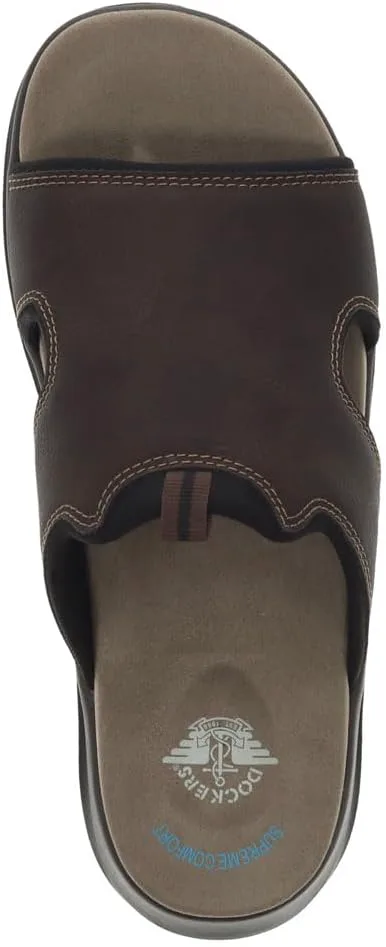 Шлепанцы Dockers mens Barlin, темно-коричневый/черный — фото 2