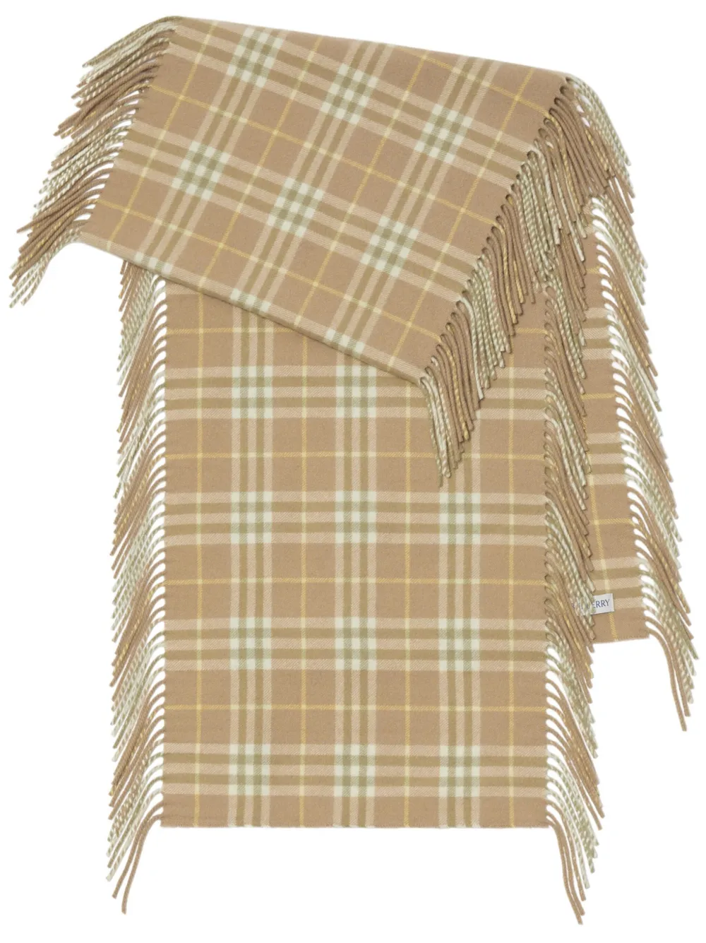 

Кашемировый шарф в клетку Vintage Check BURBERRY, нейтральный