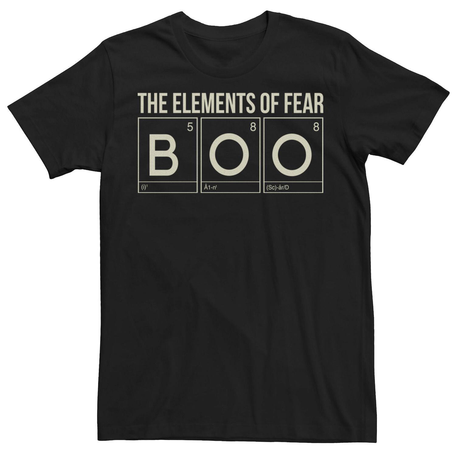 

Мужская футболка с рисунком Elements of Fear Licensed Character