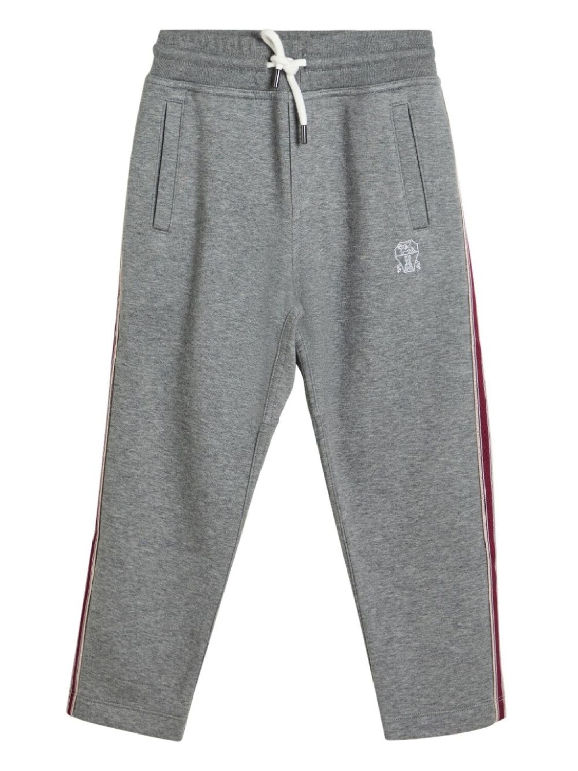 

Брюки с логотипом Brunello Cucinelli Kids, серый