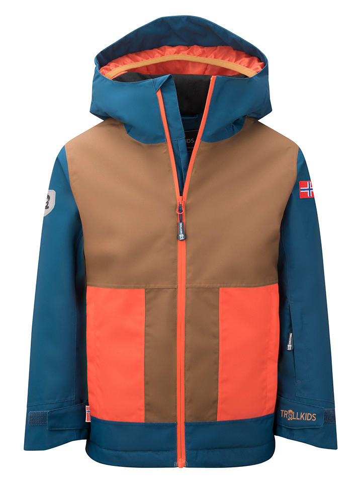 

Лыжная куртка Trollkids Ski-/ Snowboardjacke Rauland, цвет Hellbraun/Blau