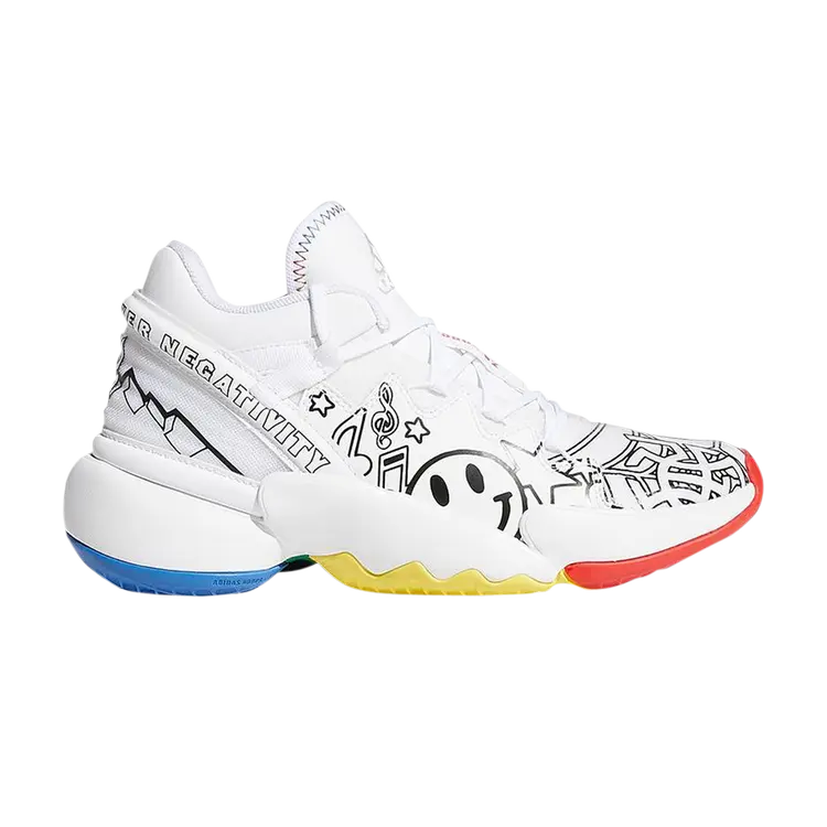 

Кроссовки Adidas D.O.N. Issue #2 Big Kids, белый