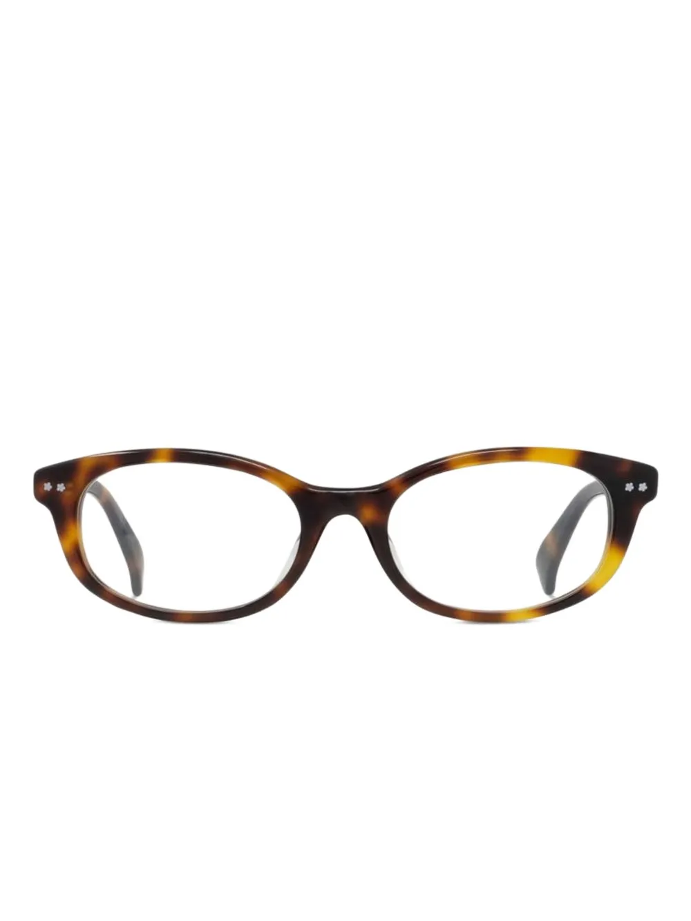 

Очки в овальной оправе Kenzo, коричневый