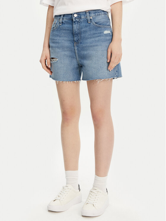 

Джинсовые шорты Mom fit J20J225159 Calvin Klein Jeans, синий