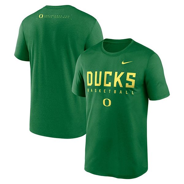 

Мужская зеленая футболка Oregon Ducks 2025 Courtside Basketball Legend Dri-Fit Nike