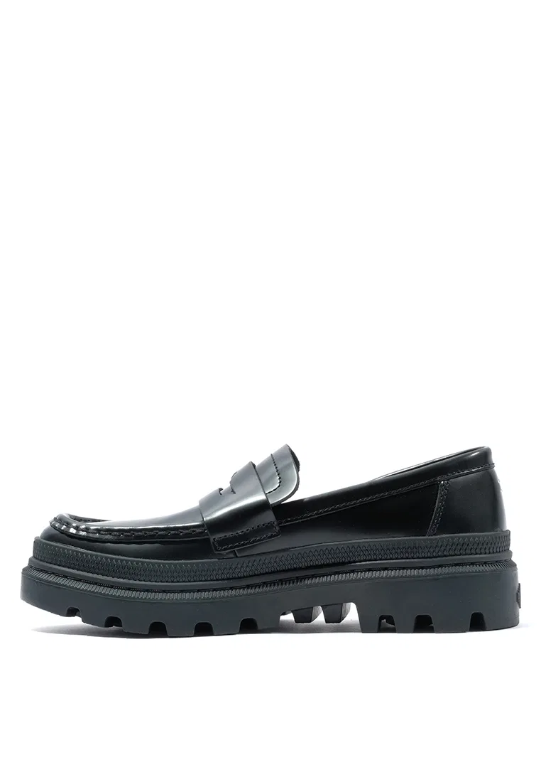 Туфли-лоферы, мокасины, кроссовки, модель Pallatrooper Moc, Unisex Palladium, черный — фото 4