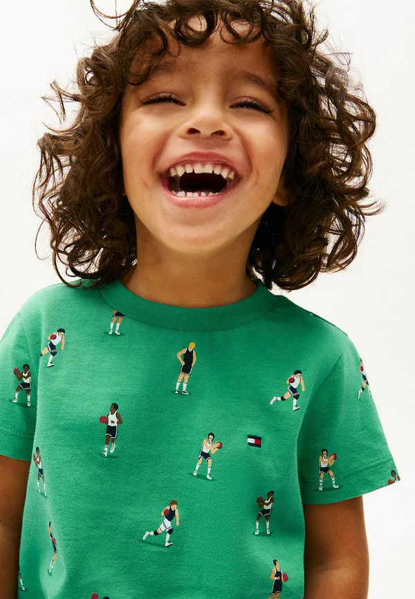 Футболка с круглым вырезом и принтом Tommy Hilfiger, Bahama Green — фото 4