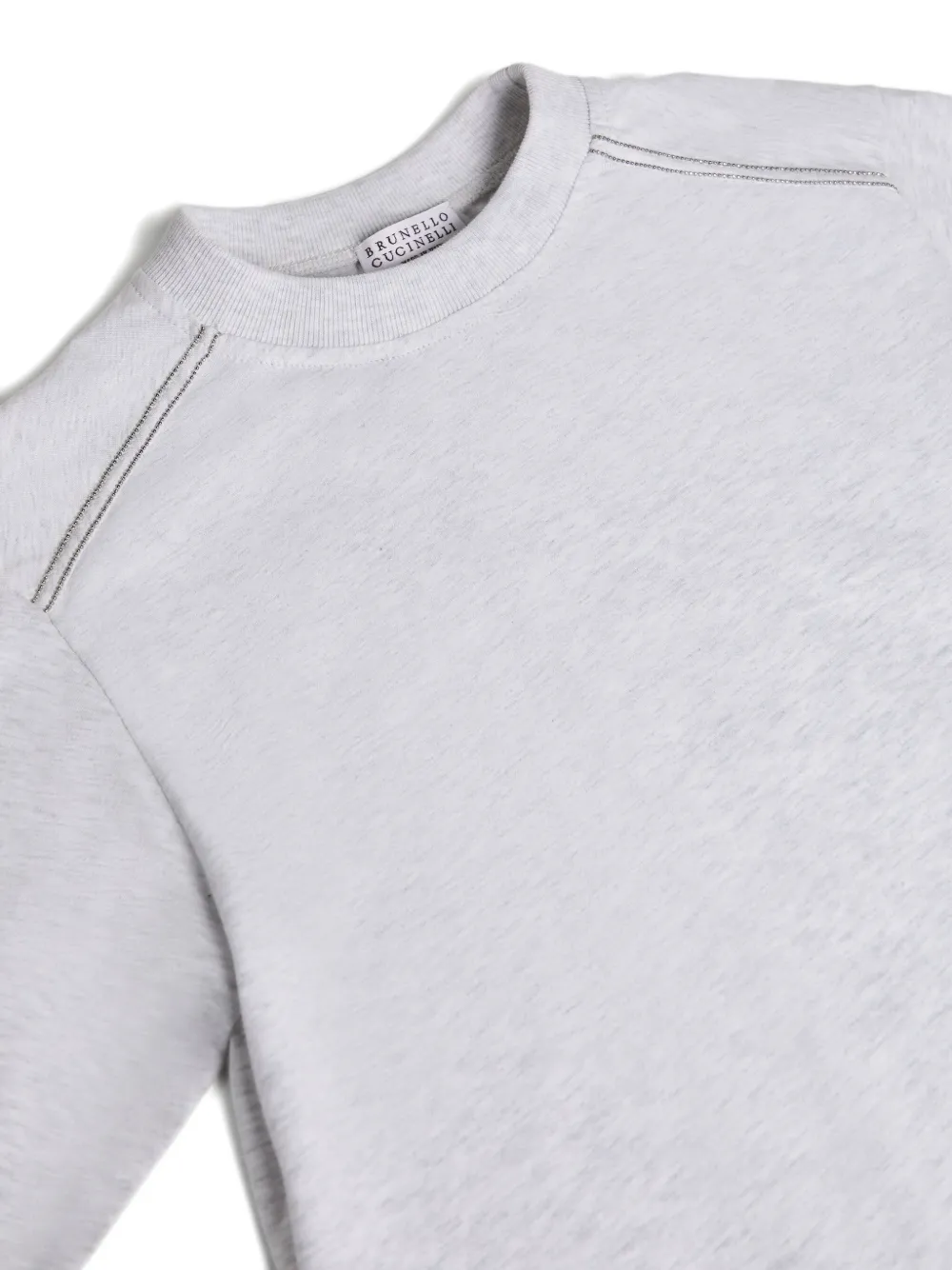 Футболка с длинными рукавами Brunello Cucinelli Kids, серый — фото 3