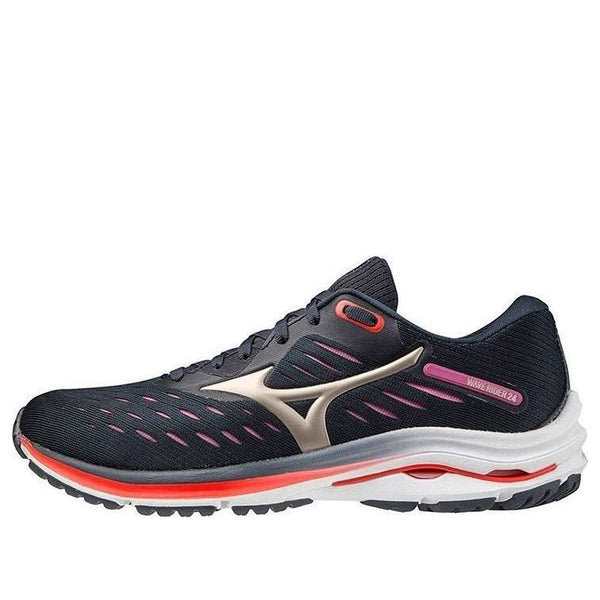 Кроссовки wave rider 24 'navy red' Mizuno, черный