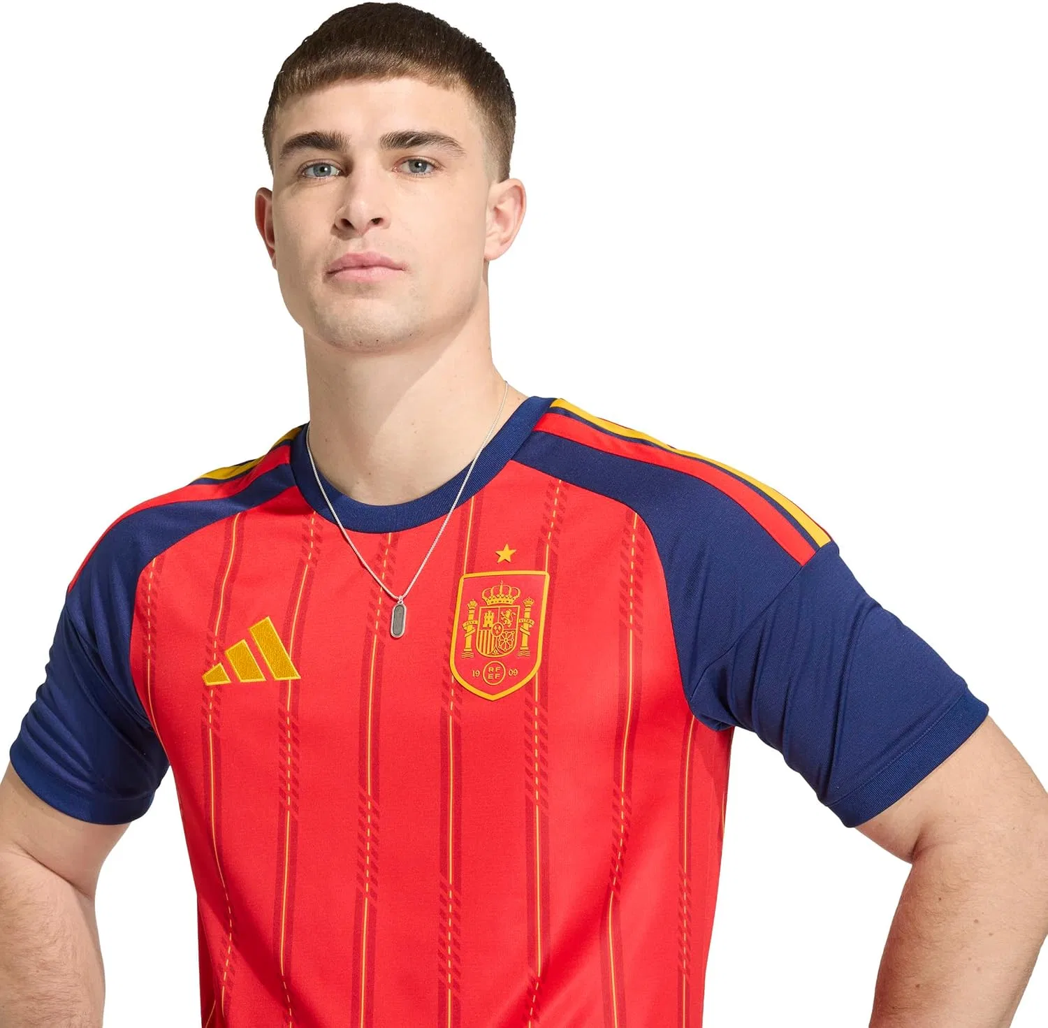 Футболка домашняя Испания 26, adidas, цвет Vivid Red — фото 4