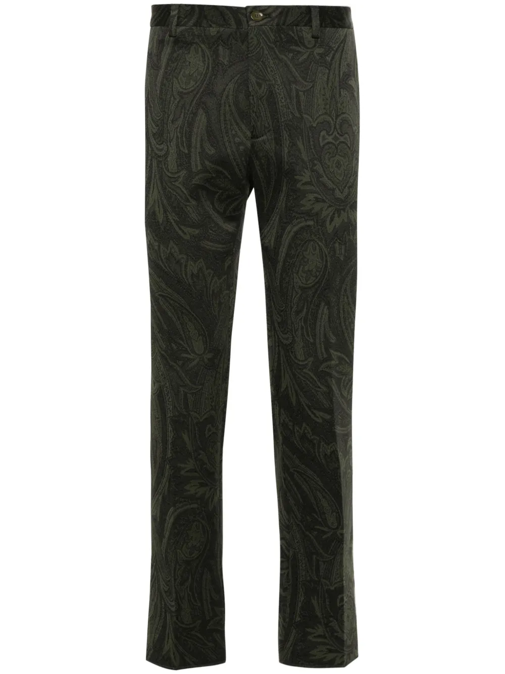 

Зауженные брюки чинос ETRO, зеленый