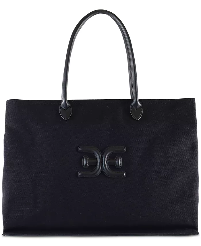 

Сумка-шоппер Cooper Extra Large Logo из ткани Sam Edelman, черный