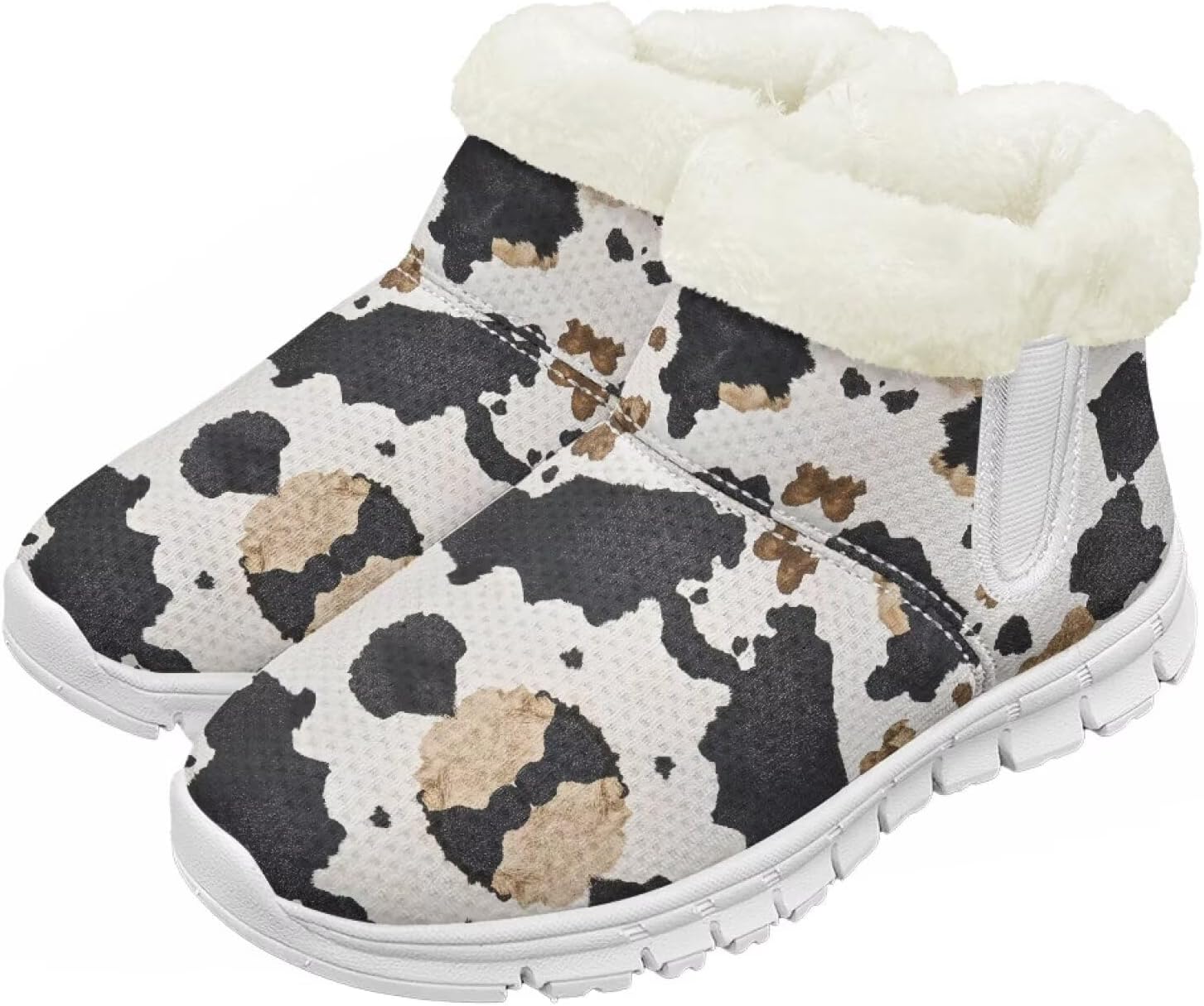 

Pzuqiu Детские водонепроницаемые зимние ботинки для снега - теплые, с меховой подкладкой для мальчиков и девочек (малыши/маленькие дети/старшие дети), белая подошва