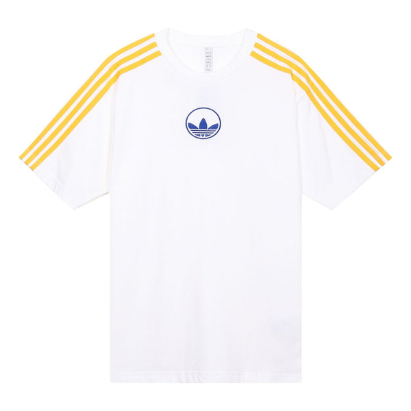 

Футболка originals 3 stripe circle sports short sleeve white Adidas, белый