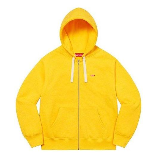 

Куртка small box drawcord zip up hooded sweatshirt 'yellow' Supreme, желтый