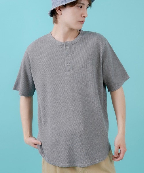 

Футболка с коротким рукавом и вафельным воротником-стойкой Sideway Stance