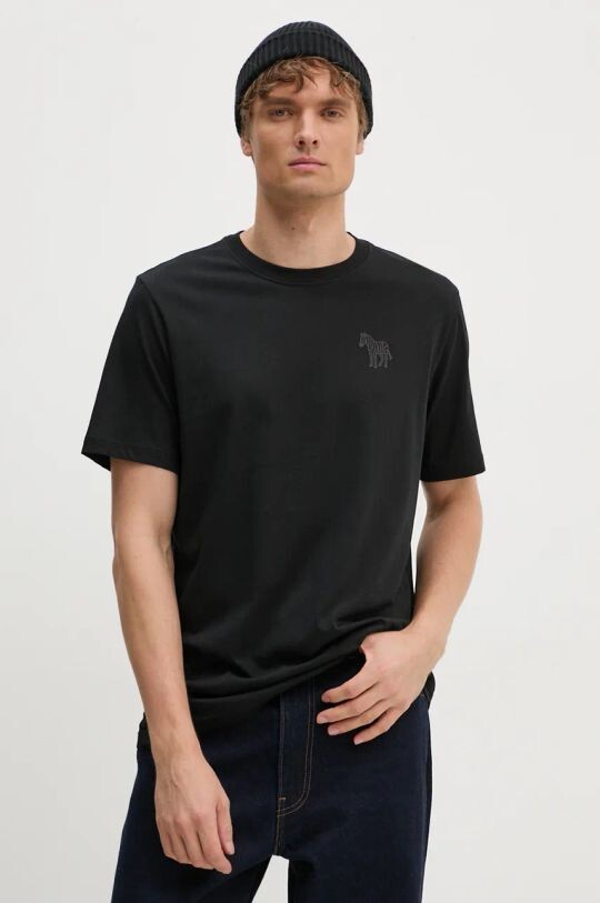 

Хлопковая футболка PS Paul Smith, черный