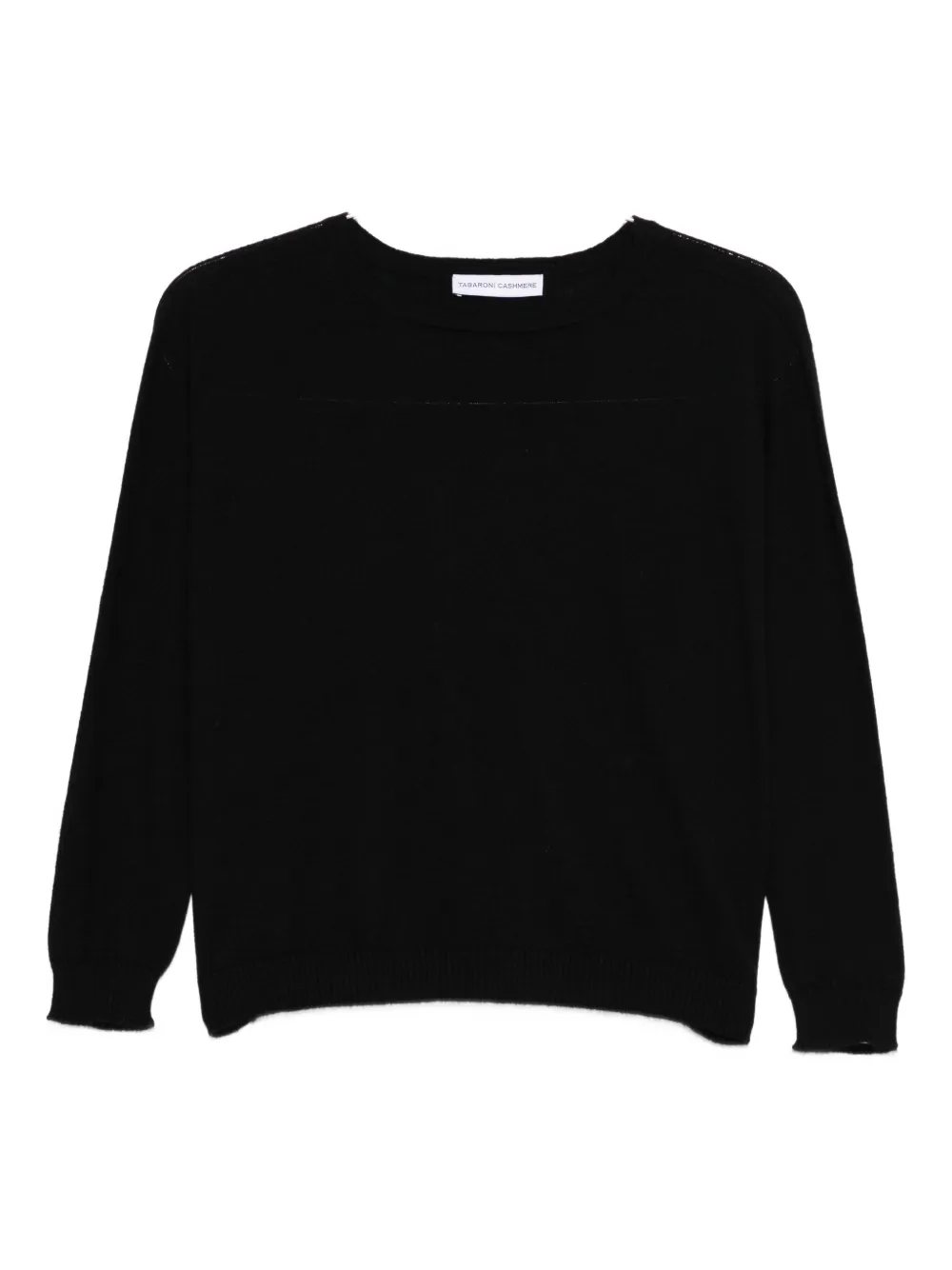 

Свитер с круглым вырезом TABARONI CASHMERE, черный