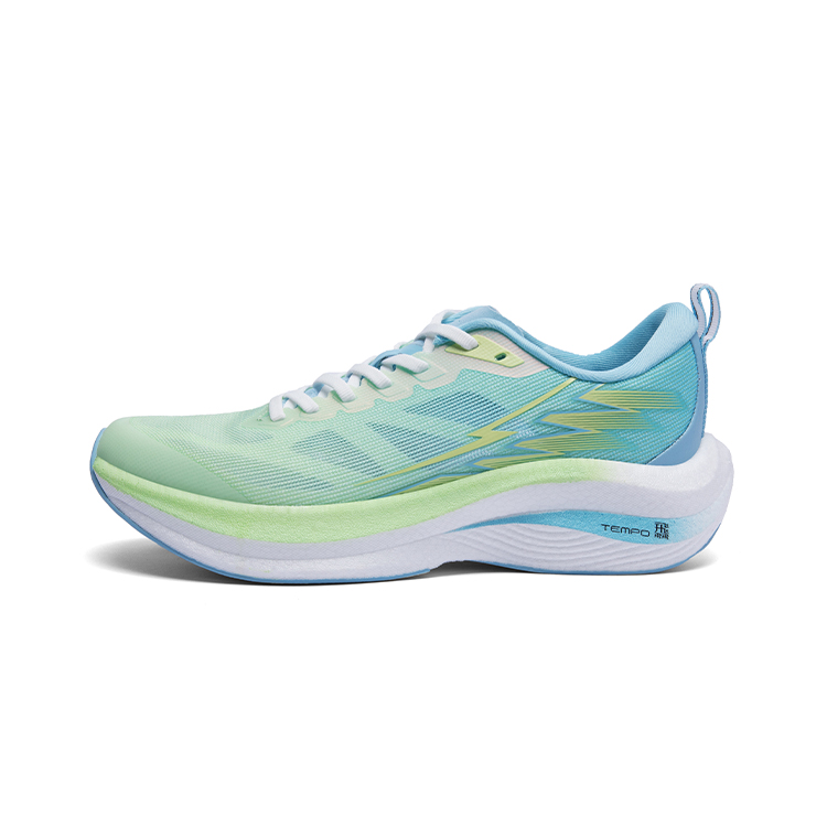 

LPMX Кроссовки для бега Popcorn Nylon Carbon Plate Training Fitness Racing Low Top, мужские, лаймово-зеленые, светло-лунный, синий
