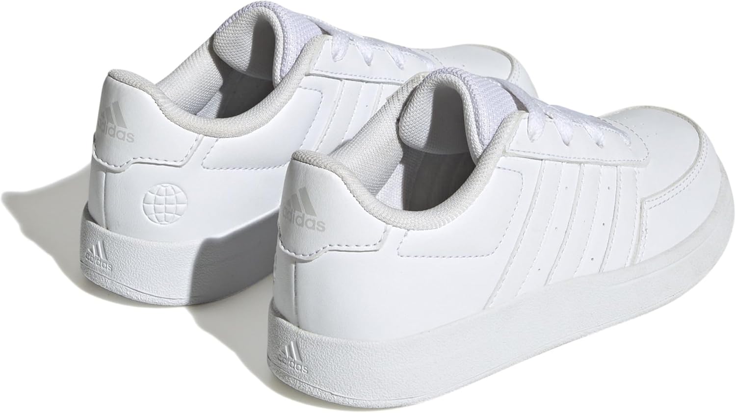 Кроссовки adidas для детей и подростков Breaknet Lifestyle Court с шнуровкой, белый — фото 3