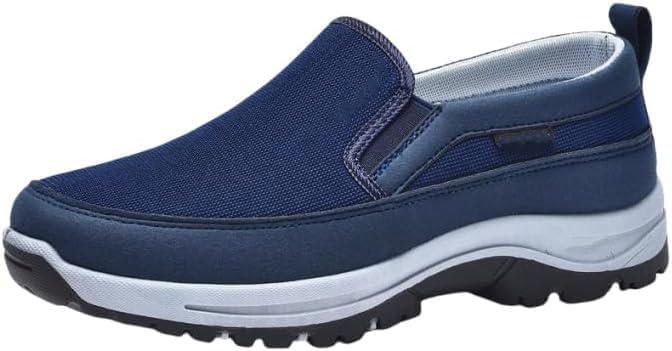 

Мужские слипоны больших размеров, удобные нескользящие повседневные дышащие кроссовки для активного отдыха на улице Azttoztto, Sea Blue