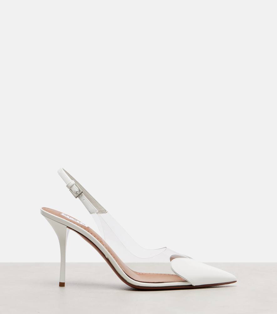 Туфли-лодочки Le Cœur 90 из лаковой кожи Alaïa, Blanc Optique — фото 4
