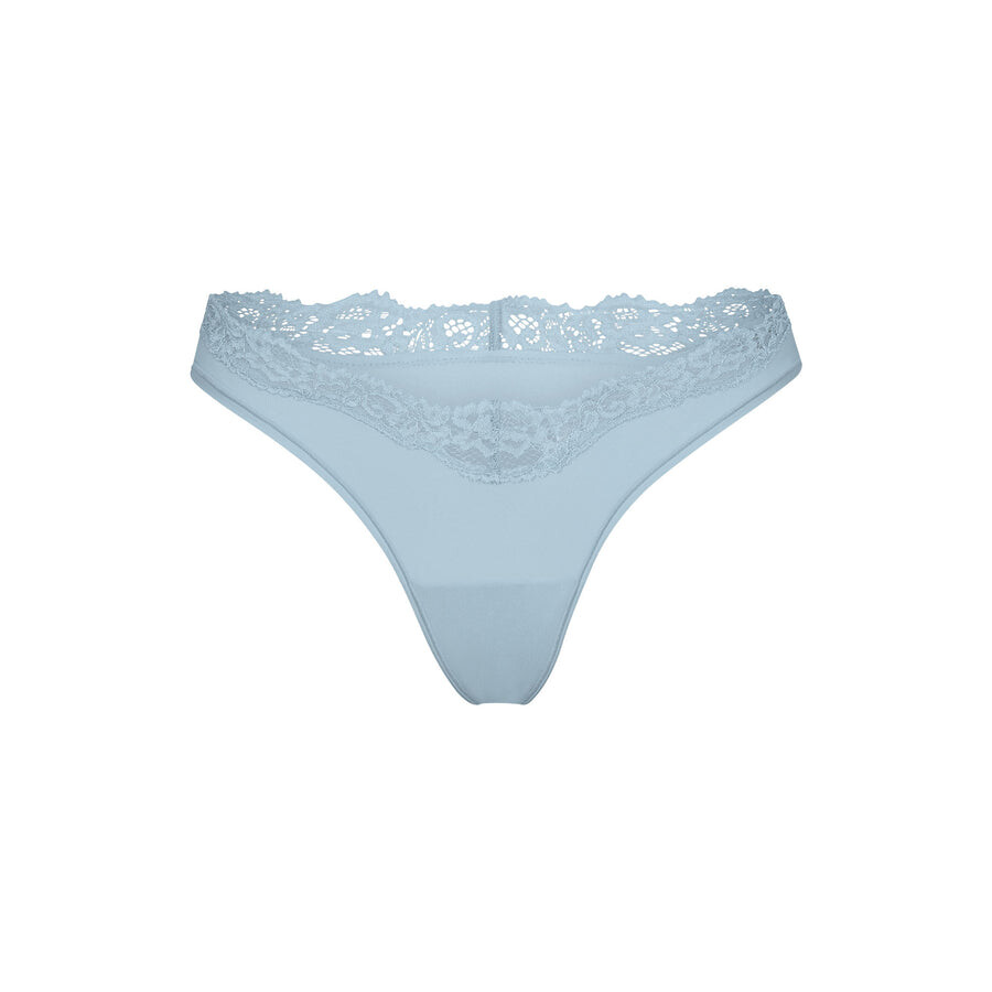 

Стринги с окучиванием SKIMS Fits Everybody Lace, цвет Denim