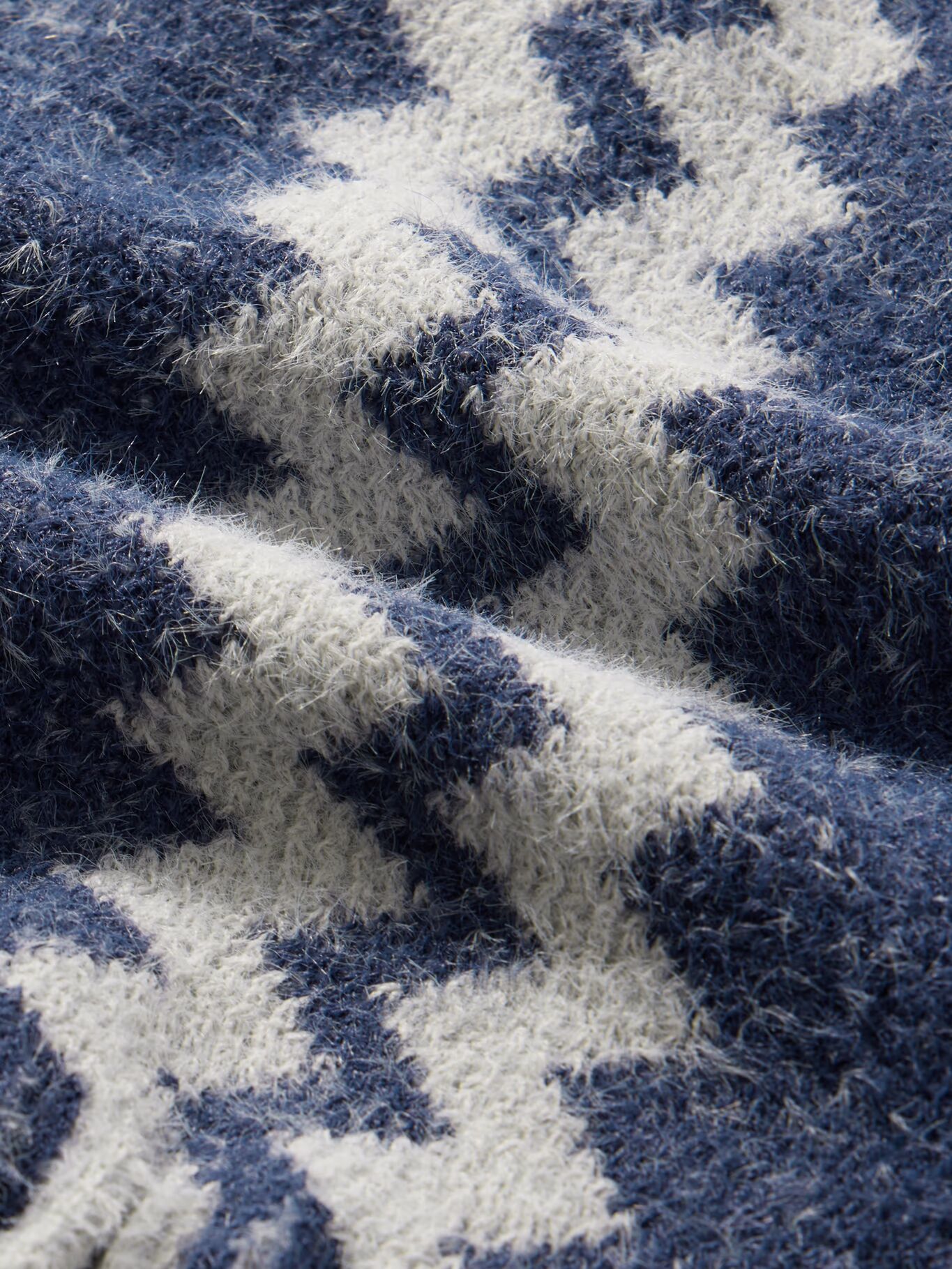 

Шарф жаккардовой вязки с бахромой MISSONI, синий