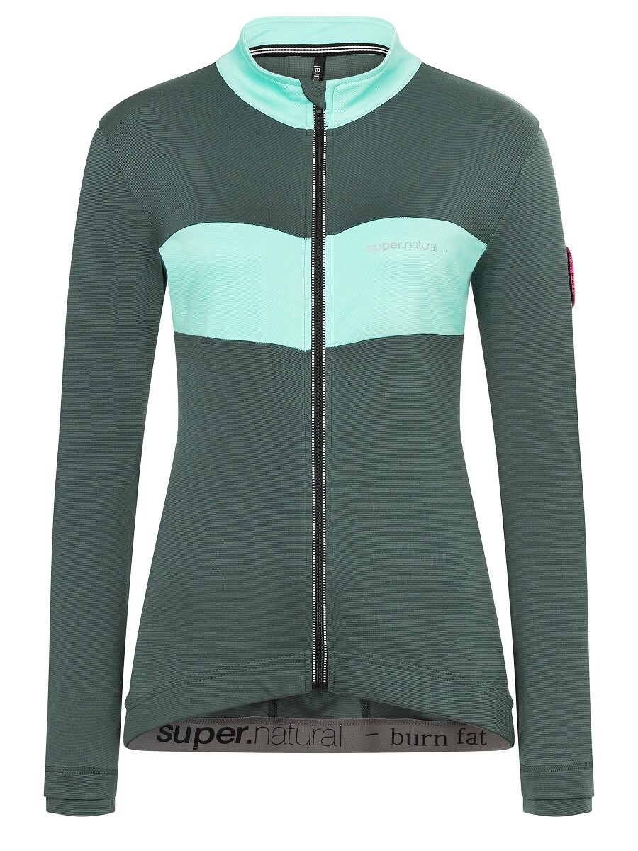

Лонгслив super.natural Merino Fahrradtrikot, цвет graugrün