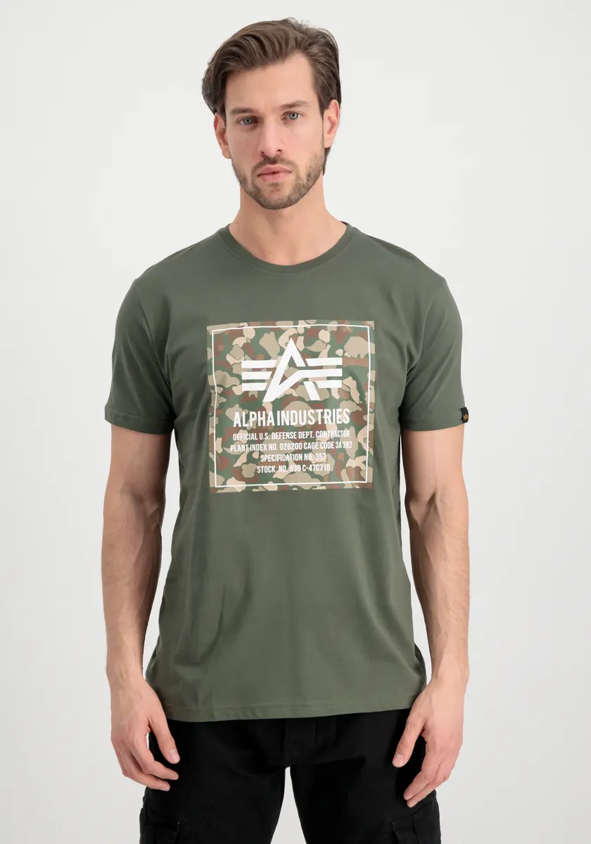 

Футболка Alpha Industries " Alpha Industries Мужская - Футболки Camo Block T", оливковый