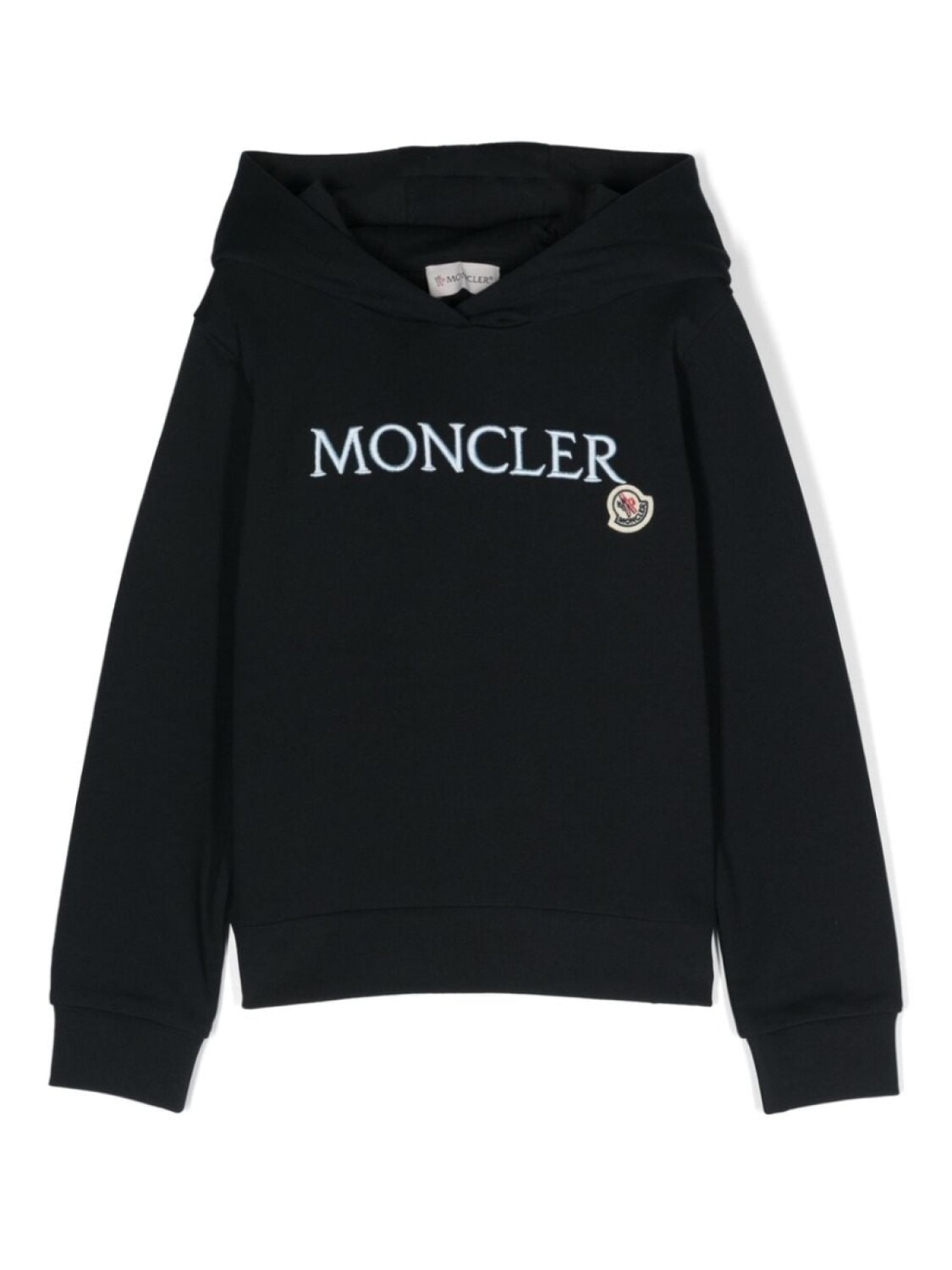 

Moncler Enfant худи с вышитым логотипом, синий